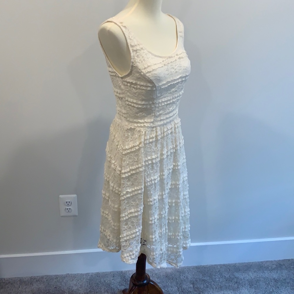 Cream lace dress